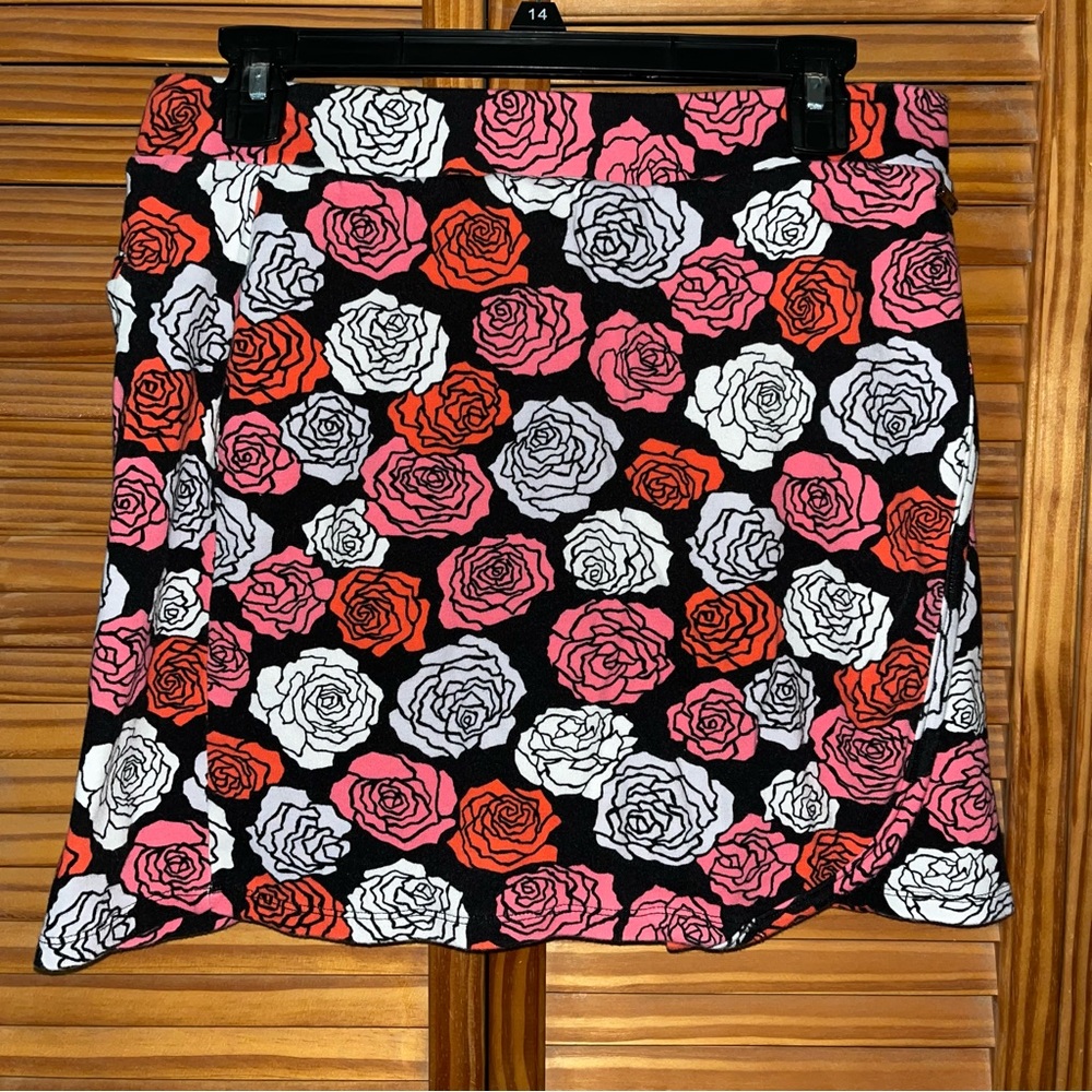 Jones New York Signature Skort Rose Floral Print‎ Size Small